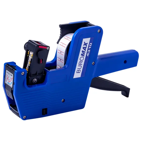 Этикет-пистолет однострочный, горизонтальный, синий Buromax (BM.4310)