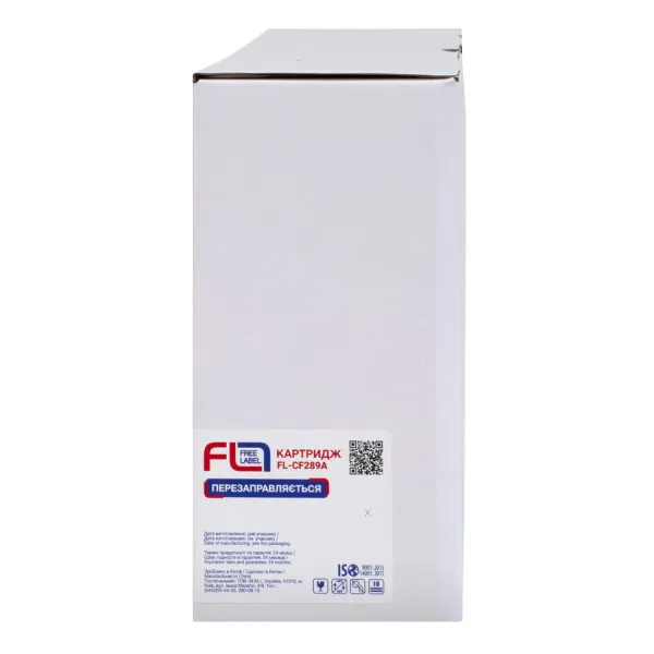 Картридж сумісний HP 89A (CF289A) без чипа Free Label (FL-CF289A) - Фото 2