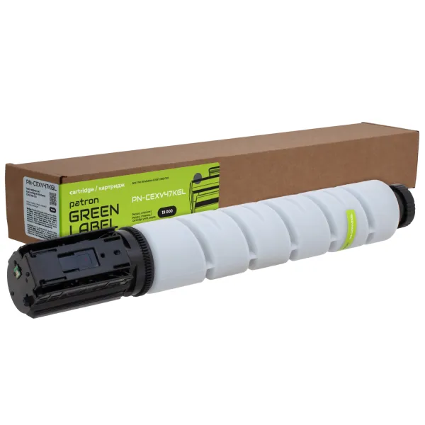 Тонер-картридж совместимый Canon C-EXV47 Green Label, черный Patron (PN-CEXV47KGL)