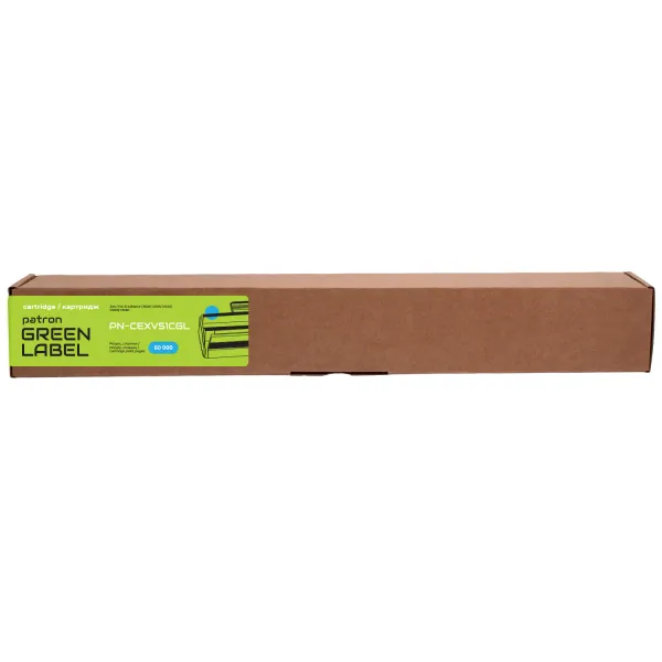 Тонер-картридж совместимый Canon C-EXV51 Green Label, голубой Patron (PN-CEXV51CGL) - Фото 3