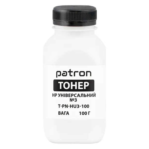 Тонер HP универсальный №3 флакон, 100 г Patron (PN-HU3-100)