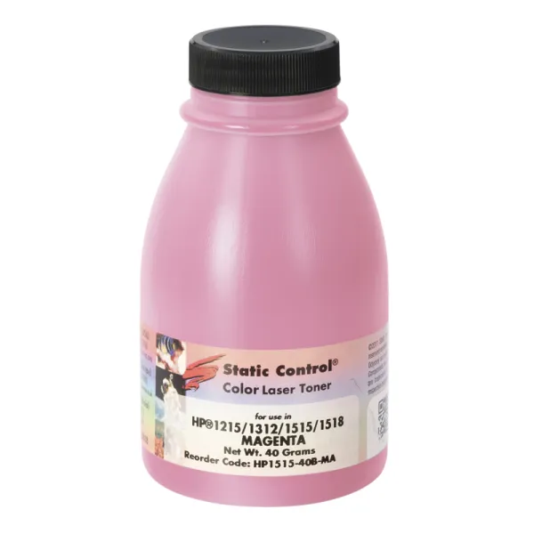Тонер HP CLJ 1215 флакон, 40 г, пурпуровий SCC (HP1515-40B-MA)