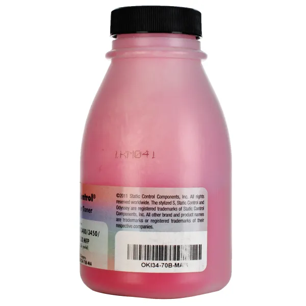 Тонер Oki C3300/3450 флакон, 70 г, пурпуровий SCC - Фото 3