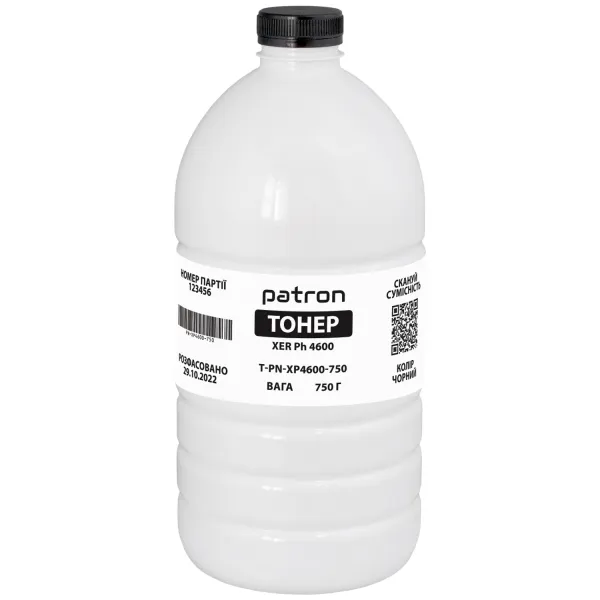 Тонер XER Ph 4600 флакон, 750 г Patron (PN-XP4600-750)