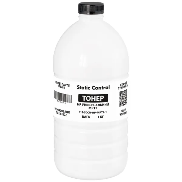 Тонер HP универсальный MPT7 флакон, 1 кг SCC (TSM-MPT7-1)