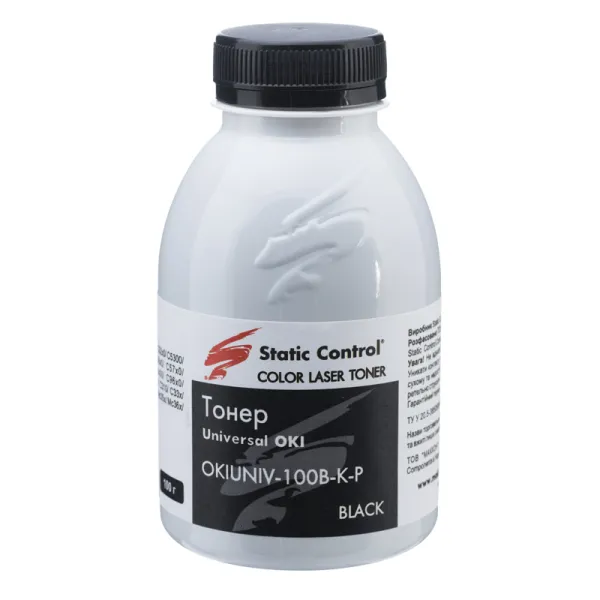 Тонер Oki универсальный OKIUNIV флакон, 100 г, черный SCC (OKIUNIV-100B-K-P)