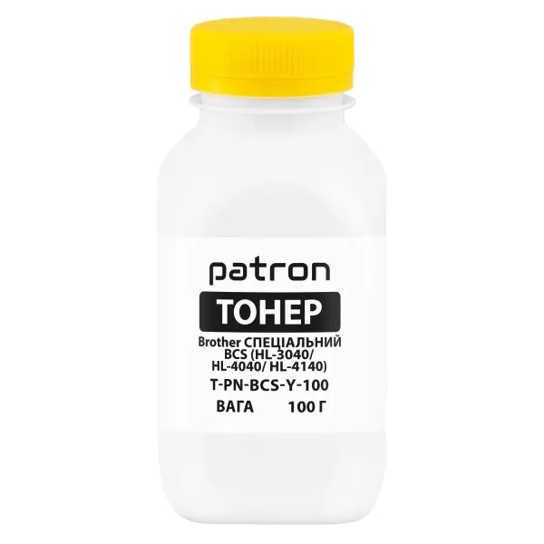 Тонер Brother спеціальний BCS HL-3040 флакон, 100 г, жовтий Patron (PN-BCS-Y-100)