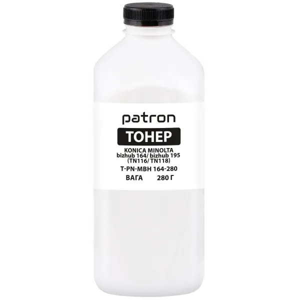 Тонер Konica Minolta bizhub 164/195 флакон, 280 г Patron (PN-MBH164-280)