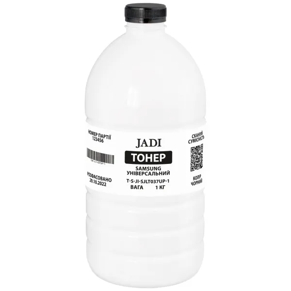 Тонер Samsung универсальный Polyester флакон, 1 кг Jadi (TSM-JLT-037UP-1)