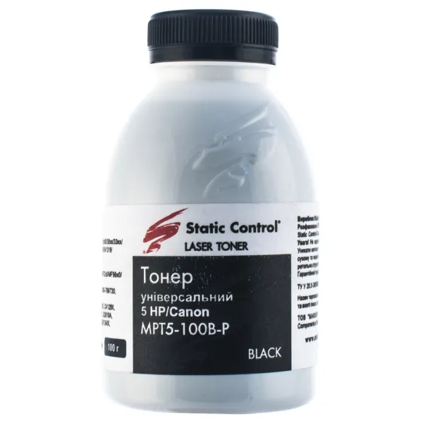 Тонер HP универсальный MPT5 флакон, 100 г SCC (MPT5-100B-P)