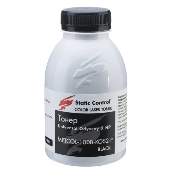 Тонер HP универсальный MPTCOL OS2 флакон, 100 г, черный SCC (MPTCOL-100B-KOS2-P)