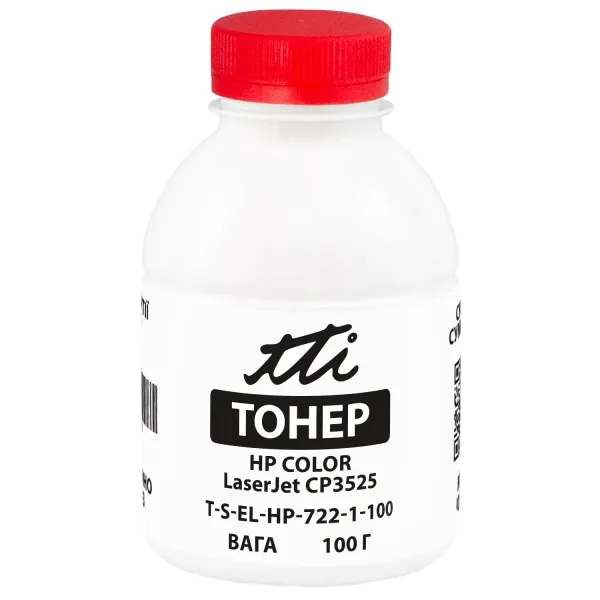 Тонер HP Color LaserJet CP3525 флакон, 100 г, пурпурный TTI (TSM-T722-1-100)