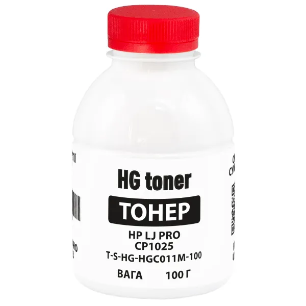 Тонер HP LJ Pro CP1025 флакон, 100 г, пурпурный HG toner (TSM-HGC011M-100)