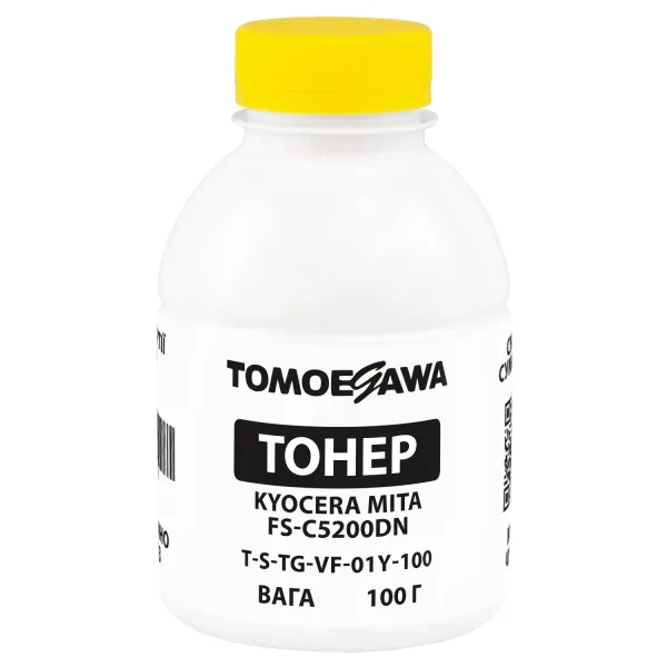 Тонер Kyocera Mita FS-C5200DN флакон, 100 г, желтый Tomoegawa (TSM-VF-01Y-100)