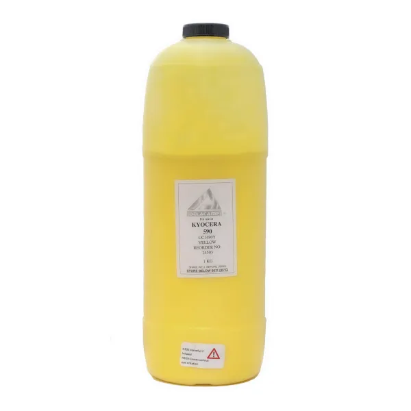 Тонер Kyocera Mita FS-C2026MFP флакон, 1 кг, жовтий Delacamp/MK Imaging (24503)