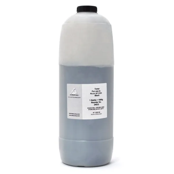 Тонер Ricoh Aficio SP C220 флакон, 1 кг, чорний Delacamp/MK Imaging (24032)