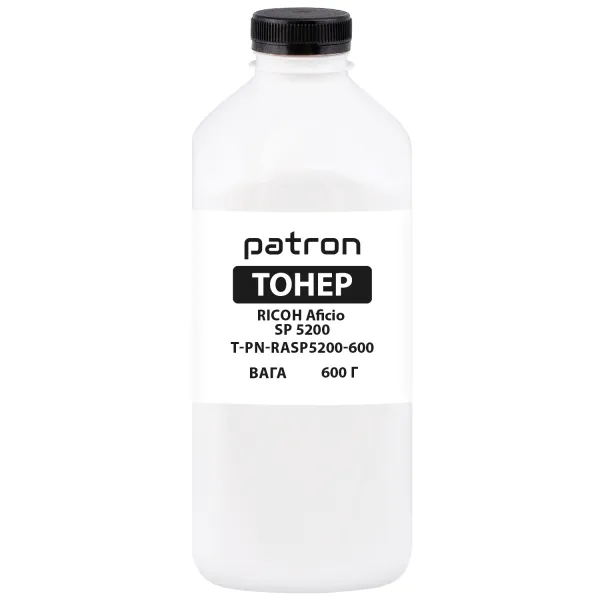 Тонер Ricoh Aficio SP 5200 флакон, 600 г Patron (PN-RASP5200-600)