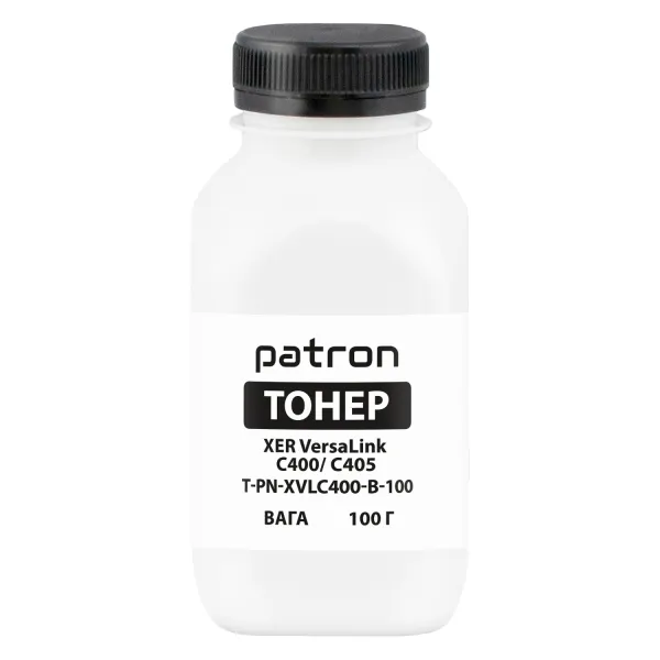 Тонер XER VersaLink C400/C405 флакон, 100 г, черный Patron (PN-XVLC400-B-100)