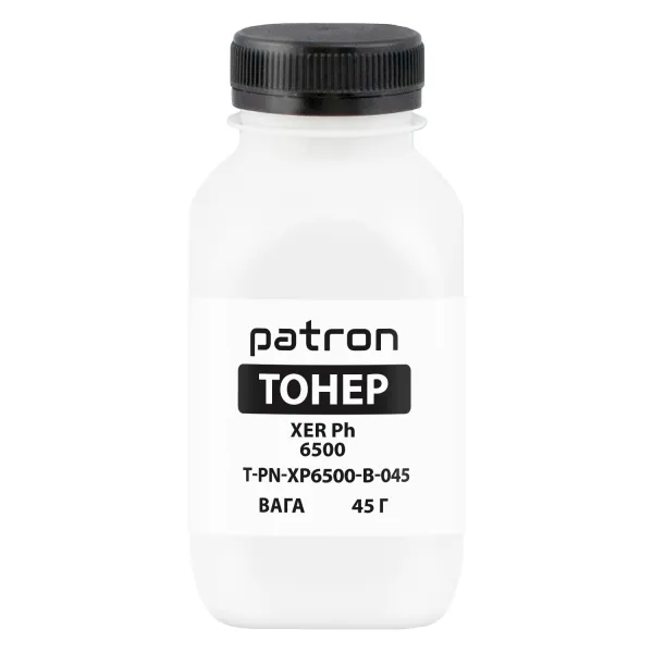 Тонер XER Ph 6500 флакон, 45 г, чорний Patron (PN-XP6500-B-045)