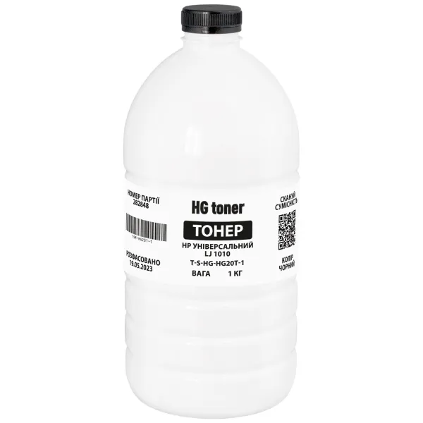 Тонер HP универсальный LJ 1010 флакон, 1 кг HG toner (TSM-HG20T-1)