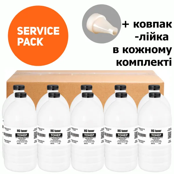 Тонер HP LaserJet Pro M102 версия для совместимых картриджей, Service Pack, флакон 10x1 кг HG toner (TSM-HG240-10SP)