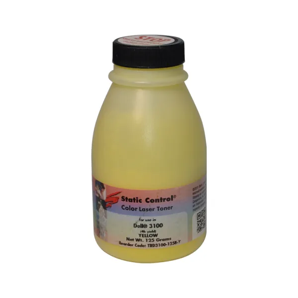 Тонер Epson Aculaser C1100 флакон, 125 г, жовтий SCC (TRD3100-125B-Y)