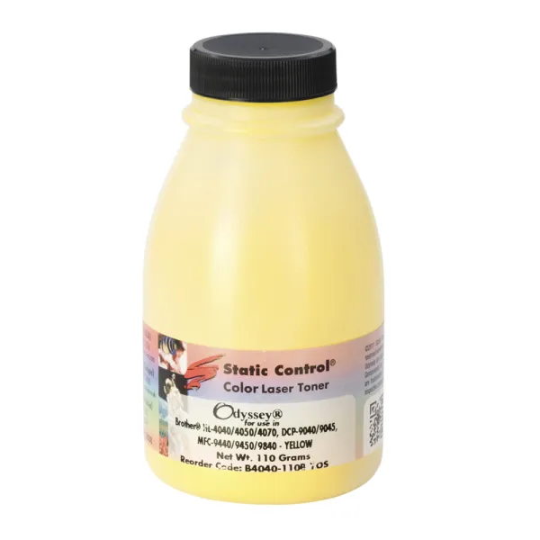 Тонер Brother HL-L4040 флакон, 110 г, жовтий SCC (B4040-110B-YOS)