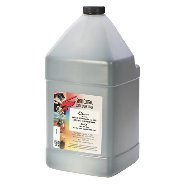 Тонер Samsung CLP-360 флакон, 1 кг, черный SCC (SAM406-1KG-KOS)