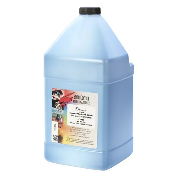 Тонер Samsung CLP-360 флакон, 1 кг, голубой SCC (SAM406-1KG-COS)