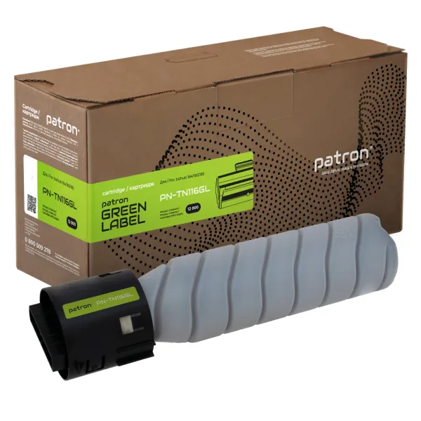 Тонер-картридж совместимый Konica Minolta TN116 Green Label Patron (PN-TN116GL)