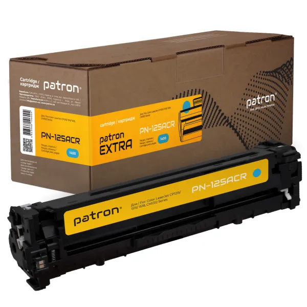 Картридж совместимый HP 125A (CB541A) голубой Extra Patron (PN-125ACR)