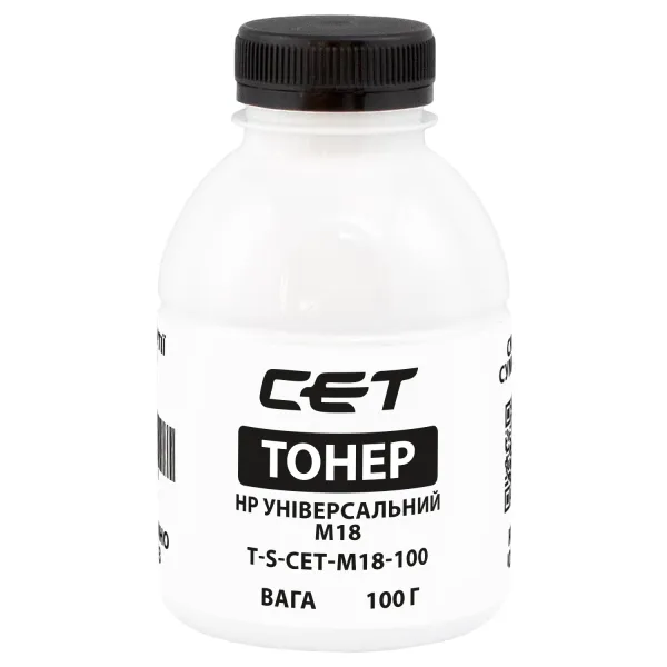 Тонер HP универсальный M18 флакон, 100 г CET (TSM-M18-100)