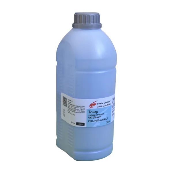 Тонер Oki універсальний OKIUNIV флакон, 500 г, блакитний SCC (OKIUNIV-500B-C-P)