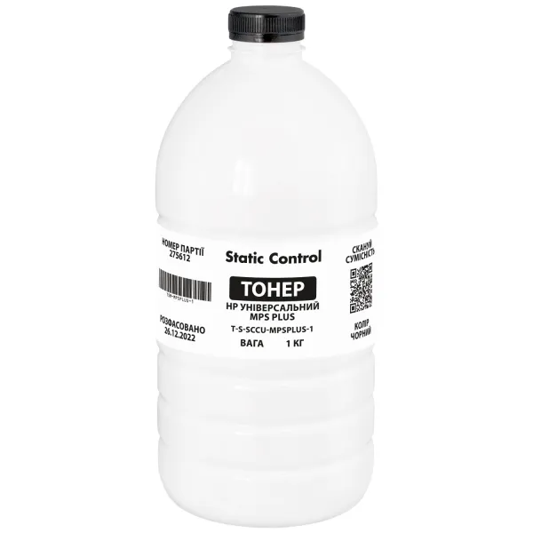 Тонер HP универсальный MPS PLUS флакон, 1 кг SCC (TSM-MPSPLUS-1)
