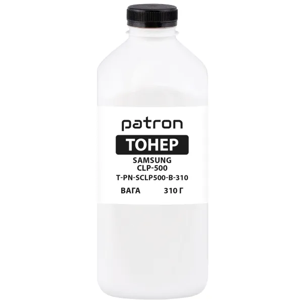 Тонер Samsung CLP-500 флакон, 310 г, чорний Patron (PN-SCLP500-B-310)