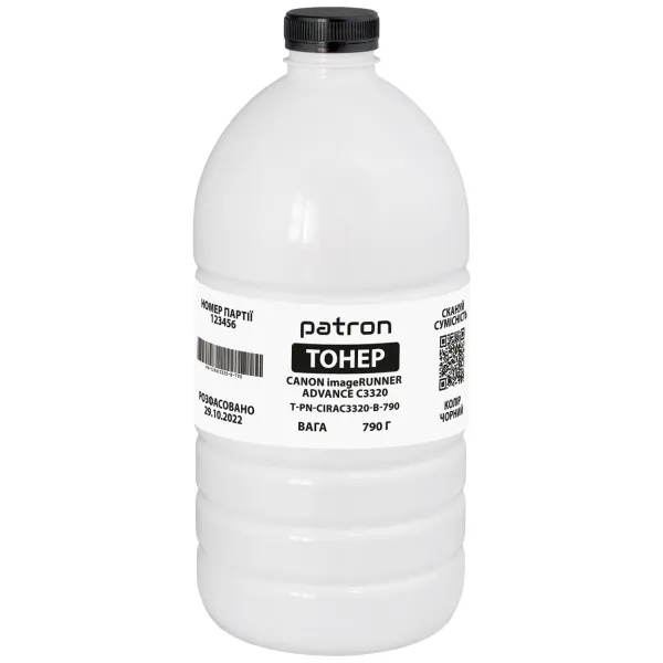 Тонер Canon imageRUNNER ADVANCE C3320 черный флакон, 790 г Patron (PN-CIRAC3320-B-790)