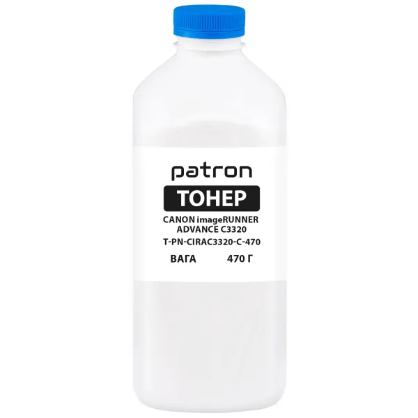 Тонер Canon imageRUNNER ADVANCE C3320 голубой флакон, 470 г Patron (PN-CIRAC3320-C-470)