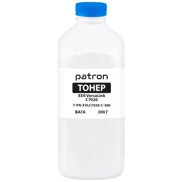 Тонер XER VersaLink C7020 флакон, 300 г, голубой Patron (PN-XVLC7020-C-300)