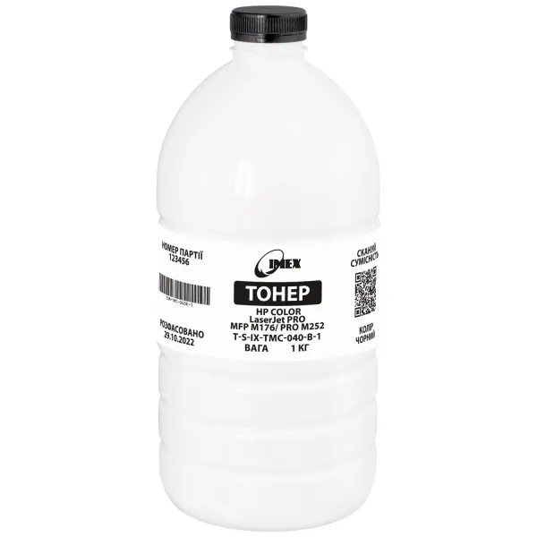 Тонер HP Color LaserJet Pro MFP M176/Pro M252 черный, флакон 1 кг Imex (TSM-TMC-040K-1)