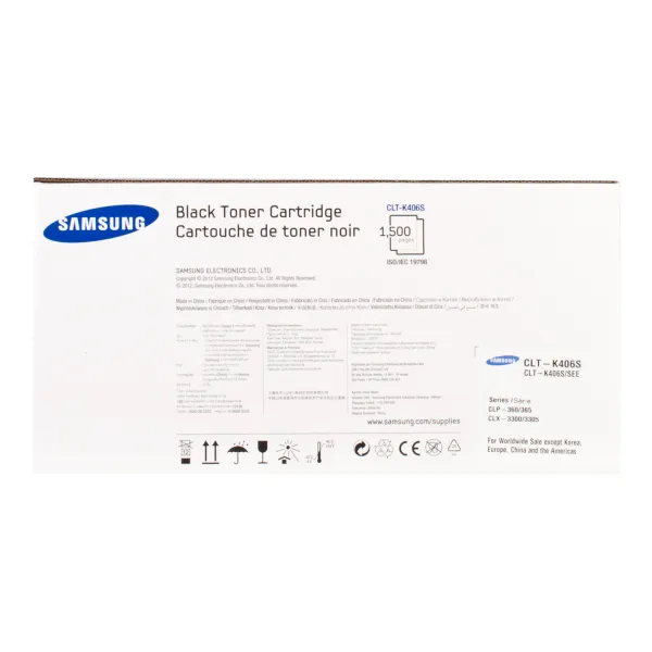 Тонер-картридж CLT-K406S чорний Samsung (SU120A) - Фото 4