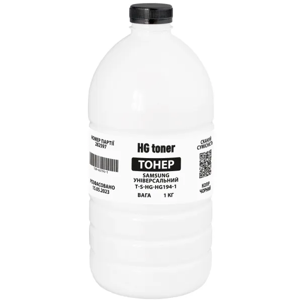 Тонер Samsung универсальный флакон, 1 кг HG toner (TSM-HG194-1)