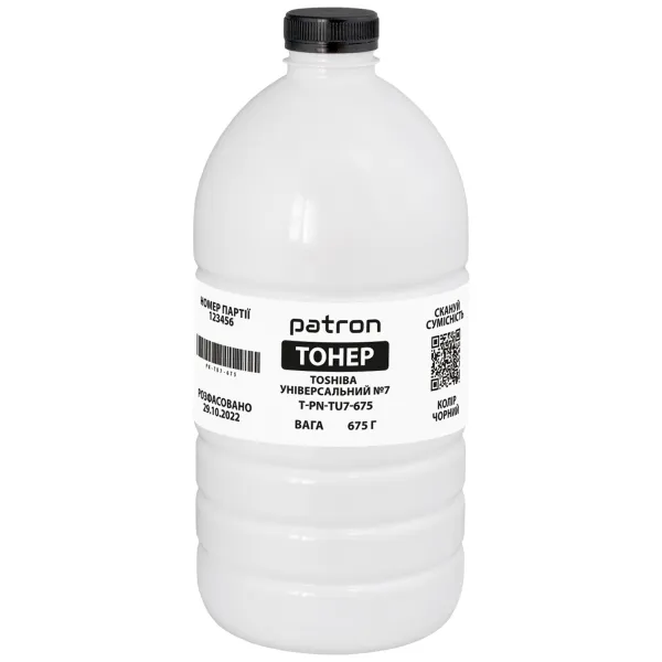 Тонер Toshiba універсальний №7 флакон, 675 г Patron (PN-TU7-675)