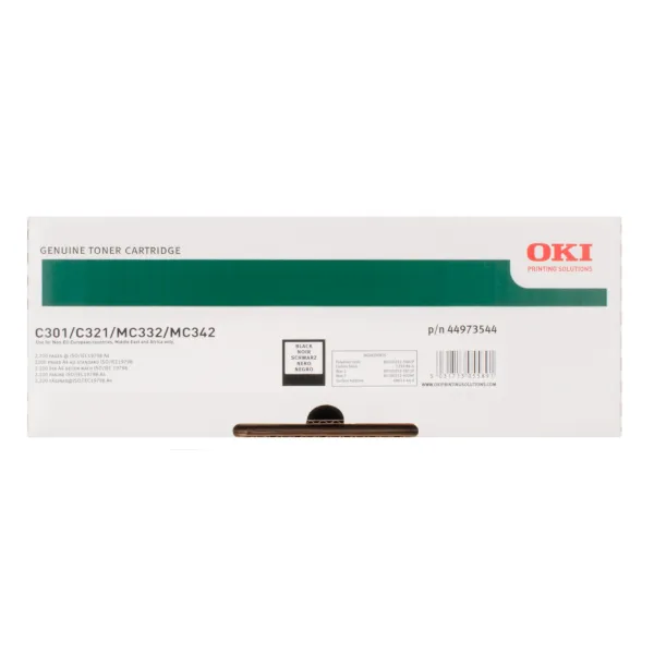 Тонер-картридж C301/C321 чорний Oki (44973544/44973536) - Фото 2
