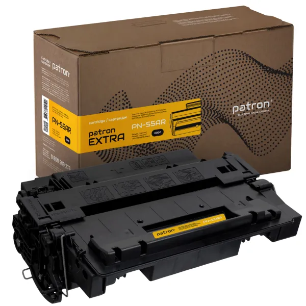 Картридж совместимый HP 55A (CE255A) Extra Patron (PN-55AR)