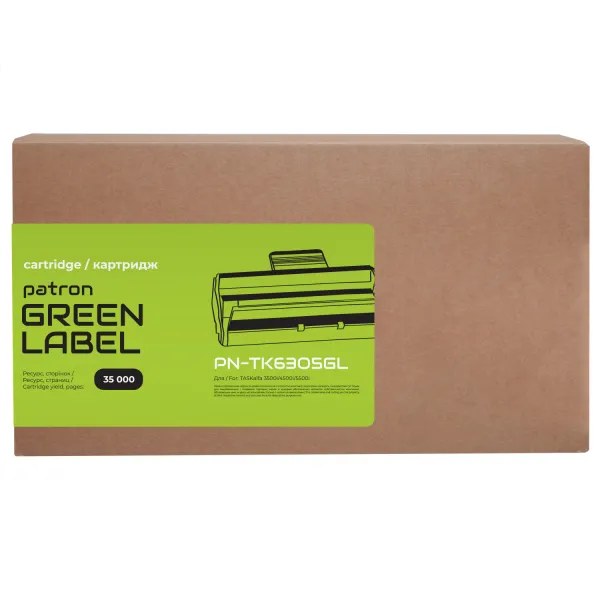 Тонер-картридж совместимый Kyocera Mita TK-6305 Green Label Patron (PN-TK6305GL) - Фото 2