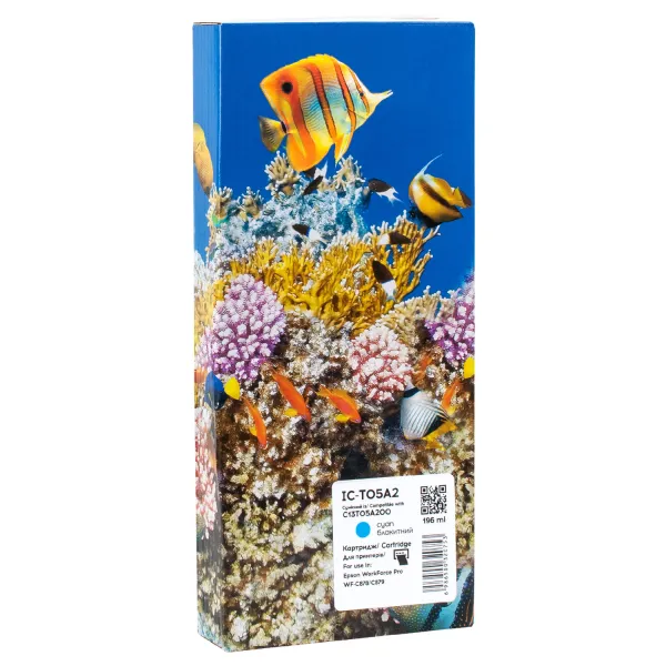 Картридж совместимый Epson T05A2 (C13T05A200) 20K стр, голубой Barva (IC-T05A2)