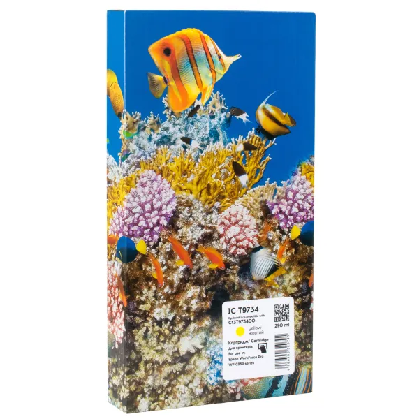 Картридж сумісний Epson T9734 (C13T973400) 22K арк, жовтий Barva (IC-T9734)