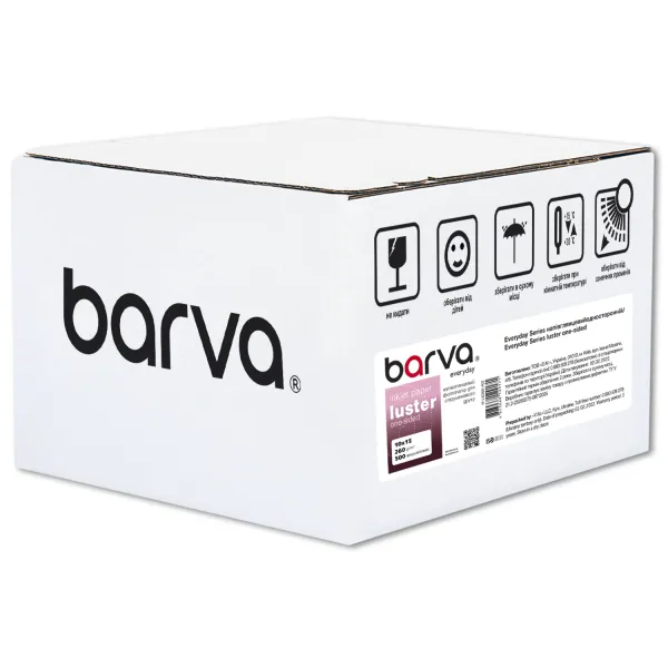 Фотобумага полуглянцевая 260 г/м2, 10x15 см, 500 л Everyday Barva (IP-LE260-402)