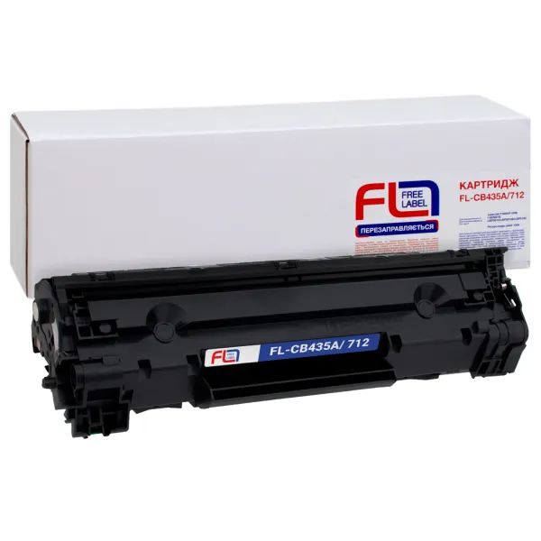 Картридж совместимый HP 35A (CB435A)/Canon 712 Free Label (FL-CB435A/712)