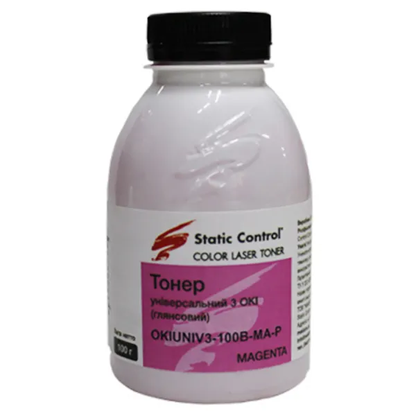 Тонер Oki универсальный флакон, 100 г, пурпурный SCC (OKIUNIV3-100B-MA-P)